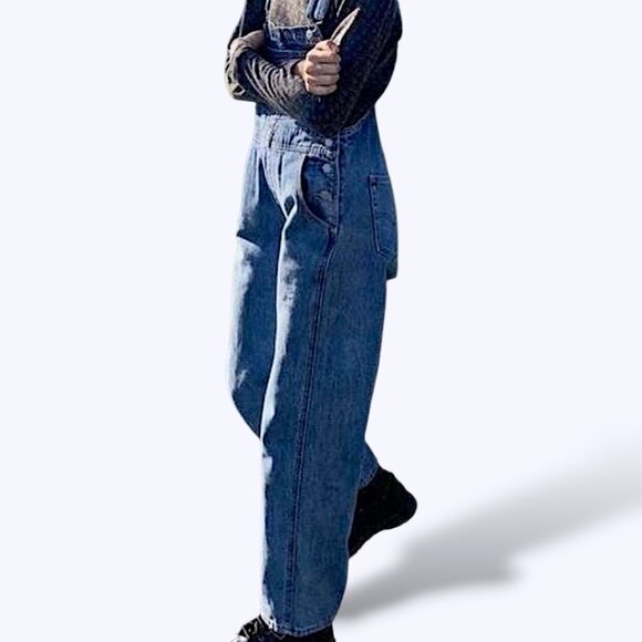 Noisy May Vintage Y2K Classic Denim Overalls/ Dungarees - Picture 4 of 12